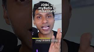 JDBC vs myBatis vs Hibernate [upl. by Aloel]