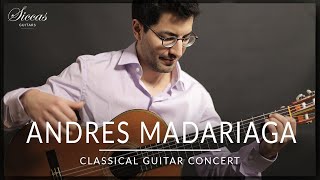 Andres Madariaga  Online Guitar Concert  Tedesco Turina Tarrega Bach amp Llobet  Siccas Guitars [upl. by Tufts]