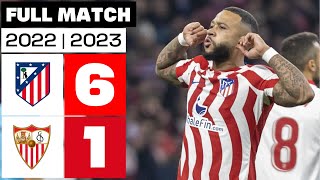 Atlético de Madrid 6  1 Sevilla FC  PARTIDO COMPLETO  LALIGA EA SPORTS 202223 [upl. by Siugram]