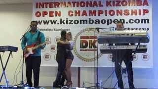 INTERNATIONAL KIZOMBA OPEN SPAIN 2013 Mikas Cabral concert 3 Lisa Dunke dancing [upl. by Cornew952]