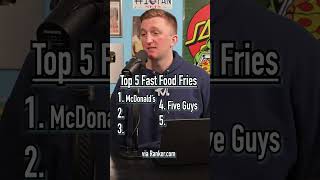 TOP 5 Fast Food FRIES shorts fastfood mcdonalds foodie foodtok [upl. by Thurston]