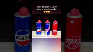 Pepsi Redblue and coca vs hot ball dangerous fun😯 ball shorts [upl. by Sams]