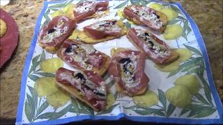 Crostini di panelle  ricetta in 1 minuto [upl. by Alphard]