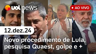 Lula deve ter alta no começo da semana que vem dizem médicos pesquisa Quaest e   UOL News [upl. by Angeline]