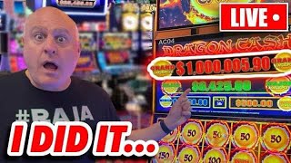 WATCHING SLOT HISTORY UNFOLD LIVE 🔴 MASSIVE 1000000 DRAGON LINK GRAND JACKPOT [upl. by Rawley]