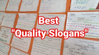 Best Quality Slogans  Quality Month Slogans  Top Ten Quality Month Slogans  Quality Slogans [upl. by Anigger]