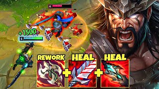 TRYNDAMERE BUT I HEAL FROM 1 TO 100 HP INSTANTLY RAVENOUS HYDRA REWORK [upl. by Germain]