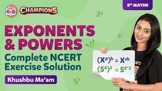 Exponents and Powers Class 8 Maths Chapter 12 Complete NCERT Solutions  BYJUS  Class 8 [upl. by Fai]