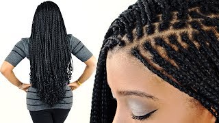 How To MICRO BRAIDS For Beginners Step By Step [upl. by Lapointe]