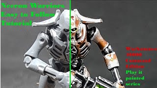 Speed Painting Necron Warrior Painting Tutorial Fast Table Top Standard [upl. by Tioneb984]