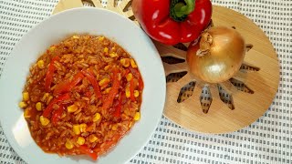 Mexikanischer TomatenReis mit Paprika amp Mais – Einfach und Lecker [upl. by Neillij]