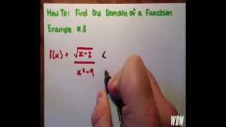 Find the Domain of a Function 3 [upl. by Iralav]