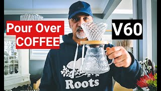 POUR OVER Coffee using the V60 and 116 brewing ratio [upl. by Dermot]