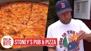 Barstool Pizza Review  Stoneys Pub amp Pizza Middleborough MA [upl. by Camm]