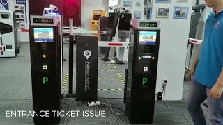 TGW New Published Hot RFID Security Gate Ticket amp Ticketless Dispenser Smart Card Parking System [upl. by Elagiba]