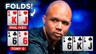 Phil Ivey Can Read Minds  TOP 5 POKER READS [upl. by Urbas]