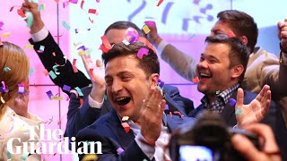 Ukraine election Poroshenko concedes as exit polls show landslide victory for Zelenskiy [upl. by Munn]