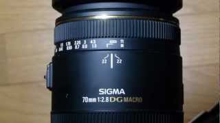 SIGMA 70mm F28 EX DG MACRO AFスピード D7000 [upl. by Rudolfo519]