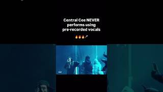 Central Cee never perfoms with pre recorded vocals rap viralvideo shorts trendingshorts [upl. by Dela]