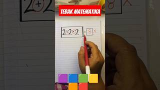 Tebak Matematika belajar matematika shortvideo [upl. by Ydnolem]