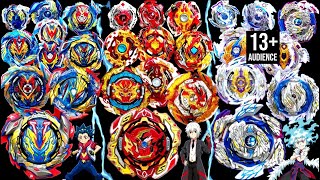 ULTIMATE TRIPLE EVOLUTION BATTLE ALL VALKYRIES vs ALL SPRIGGANS vs ALL LONGINUS  Beyblade Burst BU [upl. by Harihs]