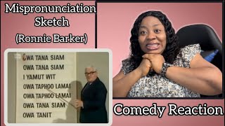 Ronnie Barker  Mispronunciation sketch REACTION [upl. by Shanon]