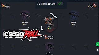 Trying SHARED MODE On CSGOROLL [upl. by Domela]