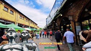 A busy day in Markets Food Court and Shops in Camden Town London [upl. by Emerald]