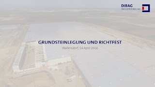 DIBAG  Grundsteinlegung und Richtfest in Wallersdorf 2016 [upl. by Namien]