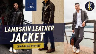 Best Leather Jacket for Short Guys Peter Manning Lambskin Leather Jacket Review [upl. by Allimac]