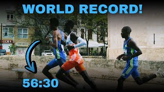 Half Marathon WORLD RECORD [upl. by Merfe]