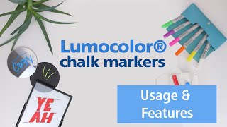 Lumocolor Chalk Marker  Usage amp Features  STAEDTLER [upl. by Herwin]