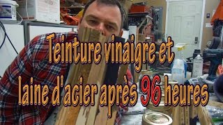 teinture vinaigre et laine dacier partie 5 après 96 heures [upl. by Hnil]