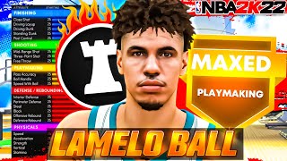 How to make LaMelo Ball EXACT build on NBA 2K22 Best Point Guard build on NBA 2K22 [upl. by Attevad]