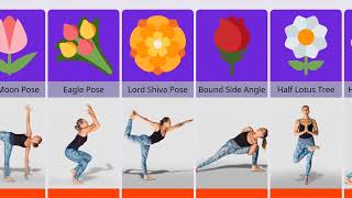 Yoga Poses with Names and Pictures  All Yoga Asanas and Benefits in Hindi [upl. by Amalbena359]