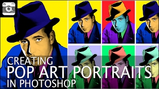 Creating Pop Art Portraits in Photoshop [upl. by Ynohtnaed]