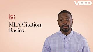 MLA citation basics [upl. by Hanleigh785]