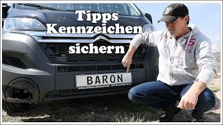 KFZ Kennzeichen gegen Diebstahl sichern  Wohnmobil Technik Tipps [upl. by Arny]