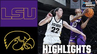 NCAA Tournament Elite 8 LSU Tigers vs Iowa Hawkeyes  Full Game Highlights [upl. by Desmond804]