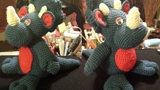 Dinosauro Amigurumi tutorial uncinetto crochet Parte 1 di 2 [upl. by Lesya477]