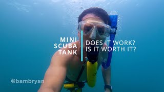 Mini SCUBA Tank 05 Liter DiDEEP 4K [upl. by Anailil112]