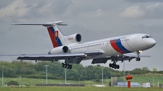 Tupolev TU154 Ilyushin IL96 IL62 Saudi Boeing 777 Luftwaffe amp VIP Visits London Stansted Airport [upl. by Sabina]