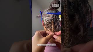 Tips on how to knotless braid with synthetic hair color 30 braids hairstyles shorts hair [upl. by Clausen]