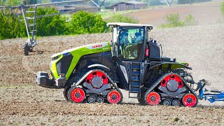 LE MONSTRE  😍 LE PREMIER XERION 12 de France à laction  CLAAS Aquitaine [upl. by Yelsa]