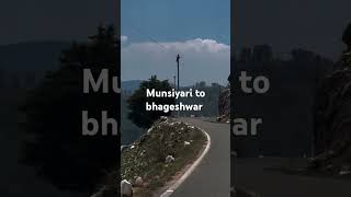 Munsiyari to bhageshwar automobile munsiyari motorcycle travel munsiyaritrip hillstationroad [upl. by Aerdnahs]