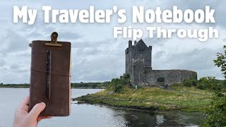 Traveler’s Notebook Flip Through  My Trip to Ireland  Rant [upl. by Horick165]