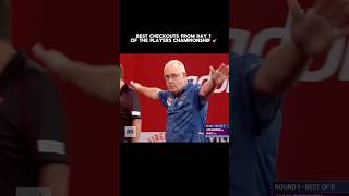 Best Checkouts from day 1 of the darts player’s championship 🎯😮‍💨 darts playerschampionship [upl. by Ahcim]