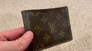 Louis Vuitton Wallet  Fix Curled Edges at Home  Easy Wallet Restoration [upl. by Nicolis117]