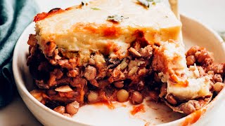 Easy Vegan Moussaka  Minimalist Baker Recipes [upl. by Wynnie]