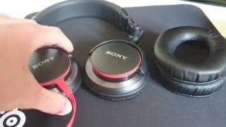 4K How to Upgrade Ear Pads on Sony MDRV55 DJ Headphones [upl. by Deppy]